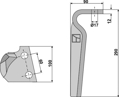 BL6024 Kreiseleggenzinken R - passend zu Feraboli 7U00031