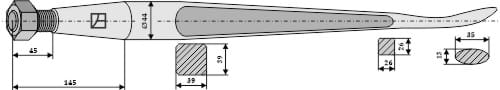 BL2593 Löffelzinken "Original SHW" 1400 mm