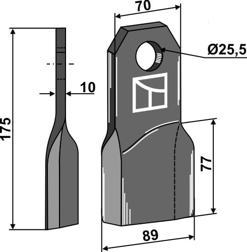 BL27970 Mulchmesser R - passend zu Fehrenbach M175R