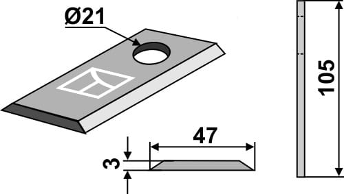 BL4371 Rotorklinge - passend zu PZ-Zweegers VGCM-15