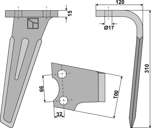 BL5882 Kreiseleggenzinken R - passend zu Schmotzer / Seima