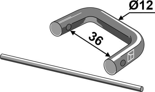 BL12910 Kettenschloß ohne Platte Ø12 - 694115