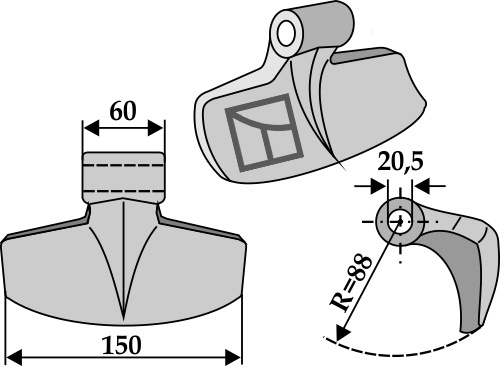 BL3988 Hammerschlegel - passend zu Celli 722580 / Zanon 5350110 / Sicma 5716270
