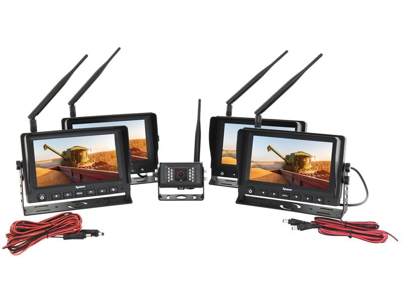 SET Funk Kamerasystem - 4x 7'' Monitor, 1x Kamera