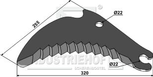 BL29826 Rundballenmesser 5mm - passend zu Vicon	VF16650699
