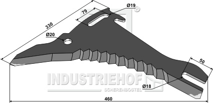 BL29854 Ladewagenmesser 5mm - passend zu Mengele 01.076.260
