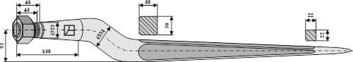 ET10503 Silozinken 820mm / M22x1,5