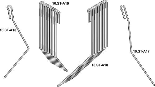 BL10.ST-A-SET-12 SET Striegelzinken - passend zu Amazone D9 / AD - 2,5m