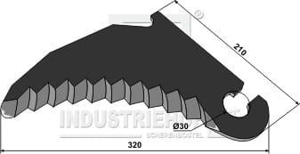 Rundballenmesser 5mm - passend zu New Holland 84042300 BL29864 Rundballenmesser 5mm - passend zu New Holland 84042300