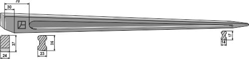 BL29441 Schweißzinken 780mm