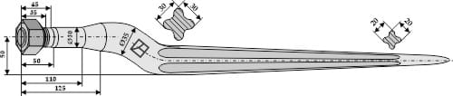 BL1521 Silozinken 970mm / M22x1,5