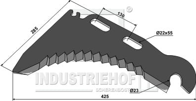 BL29855 Ladewagenmesser 5mm - passend zu Mengele 01.120.825 / 01.124.095