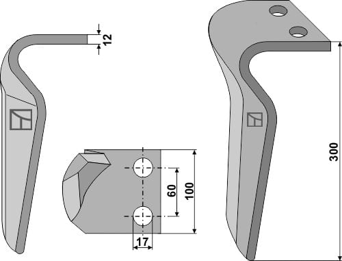 BL5936 Kreiseleggenzinken R - passend zu Maschio 36100210 / Vogel u. Noot V05591