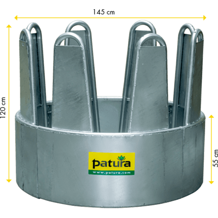 Patura Rundraufe für Pferde - 8 Fressplätze Patura Rundraufe für Pferde - 8 Fressplätze
