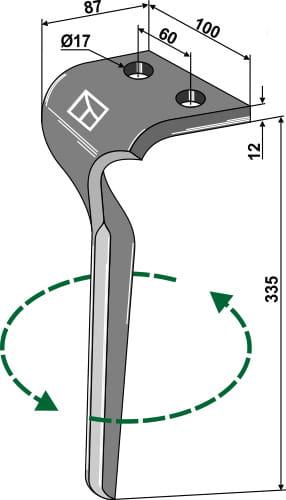 BL27494 Kreiseleggenzinken L - passend zu Maschio Gaspardo M36100160R, M36100160, 36100160