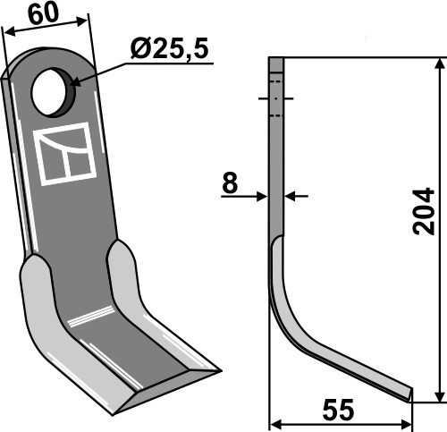 BL4122 Y- Messer - passend zu Orsi 00023057