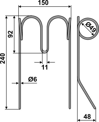 BL29086 Striegelzinken - passend zu Amazone