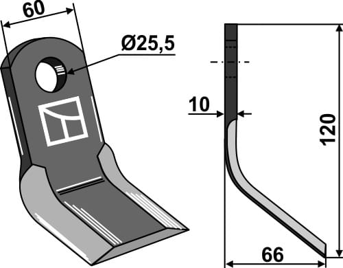 BL28093 Y-Messer - passend zu Falc