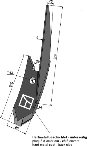 BLET34218 Randschar R - passend zu Lemken K8PM 3374446