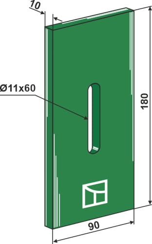 BL3143 Greenflex Kunststoff-Abstreifer - passend zu Amazone 60812 (60832)