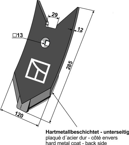 ET34089 Scharspitze - passend zu Lemken 3374443