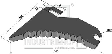 BL29794 Rundballenmesser 5mm - passend zu McHale CKN00014