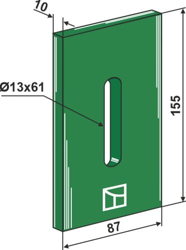 BL53-K300 Abstreifer - passend zu Kverneland / Maletti