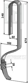 BL29268 Spurlockererzinken mit Schar