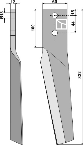 BL5864 Kreiseleggenzinken R - passend zu Maschio 10100225