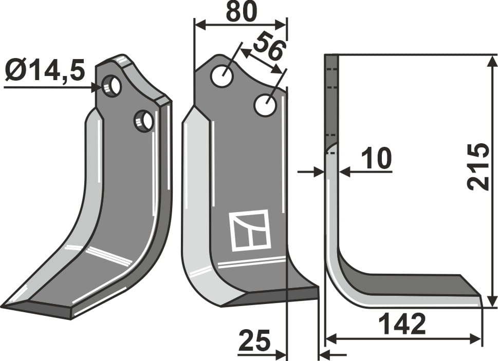 BL27758 Fräsmesser R - passend zu Maschio / Gaspardo