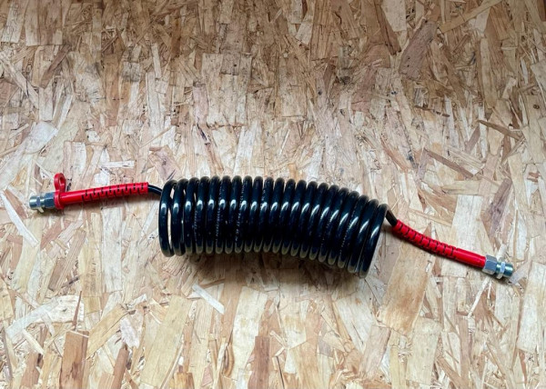 Spiralschlauch rot 20W mit Knickschutz