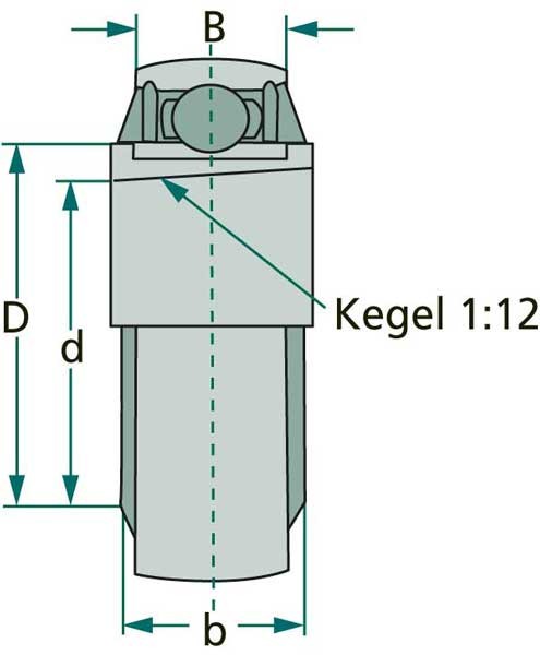 Rillenkugellager UK 211